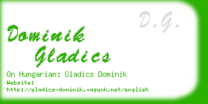 dominik gladics business card